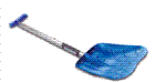 ORTOVOX PROFESSIONAL ALUMINUM II SHOVEL IN BLUE AND SILVER