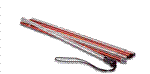 ORTOVOX 240CM ECONOMIC PROBE IN SILVER AND RED