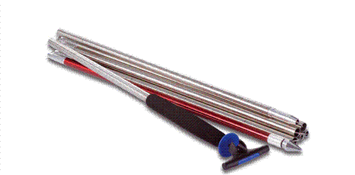 ORTOVOX PROBE 320+ PFA IN RED AND SILVER (320CM)