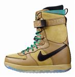 NIKE WOMENS ZOOM FORCE 1 SNOWBOARD BOOTS IN GOLDEN BEIGE, TAR, AND BARLEY
