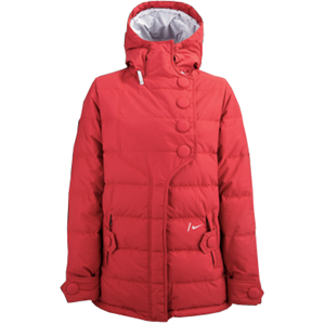 NIKE WOMENS ESTERAL DOWN JACKET IN DEEP RED AND PLUM GRANITE