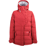 NIKE WOMENS ESTERAL DOWN JACKET IN DEEP RED AND PLUM GRANITE