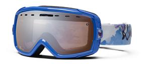 SMITH WOMENS HEIRESS SNOW GOGGLES WITH LILAC LIBBY FRAMES AND A PLATINUM MIRROR LENS