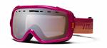 SMITH WOMENS HEIRESS SNOW GOGGLES WITH FUCHSIA/ORANGE GRADIENT FRAMES AND A PLATINUM MIRROR LENS