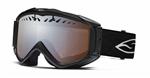 SMITH FUSE SNOW GOGGLES WITH MATTE BLACK FRAMES AND A PLATINUM MIRROR LENS