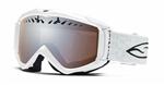 SMITH FUSE SNOW GOGGLES WITH WHITE FRAMES AND A PLATINUM MIRROR LENS