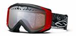 SMITH FUSE SNOW GOGGLES WITH BLACK DAY OF THE DEAD FRAMES AND A PLATINUM MIRROR LENS