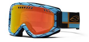 SMITH SCOPE GRAPHIC SNOW GOGGLES WITH BLAZE INTERSECTION FRAMES AND A RED MIRROR LENS