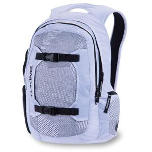 DAKINE MISSION SNOW BACKPACK IN WHITE AND WHITE PATCHES