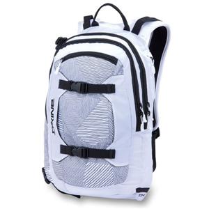 DAKINE BAKER SNOW BACKPACK IN WHITE AND WHITE PATCHES