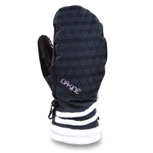 DAKINE WOMENS SAVANA MITTENS IN BLACK STRIPES