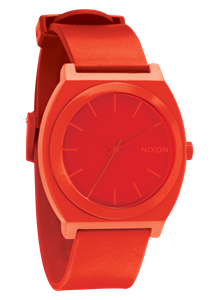 NIXON TIME TELLER PU WATCH IN RED