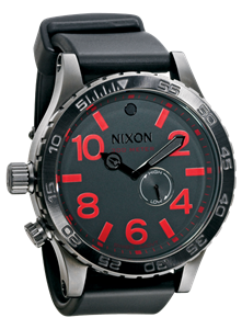 NIXON 51-30 PU WATCH IN GUNMETAL