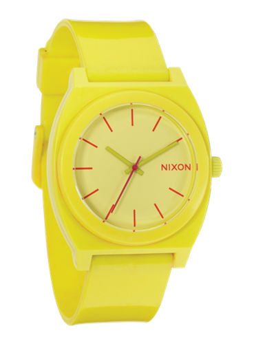 NIXON TIME TELLER PU WATCH IN YELLOW