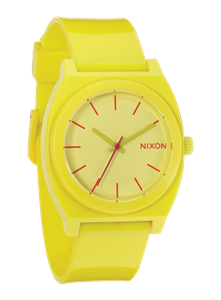 NIXON TIME TELLER PU WATCH IN YELLOW