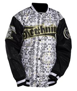 TECHNINE BALLER JACKET IN WHITE GOLD FOIL