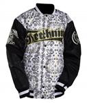 TECHNINE BALLER JACKET IN WHITE GOLD FOIL
