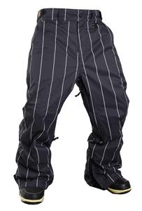 TECHNINE CHINO SHELL PANTS IN BLACK PINSTRIPE