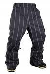 TECHNINE CHINO SHELL PANTS IN BLACK PINSTRIPE