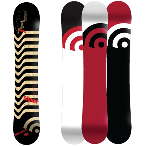 SIGNAL PARK ROCKER SNOWBOARD IN BLACK
