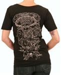 ARBOR WOMENS MUERTA T-SHIRT IN BLACK