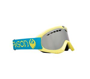 DRAGON DX SNOW GOGGLES IN ORIGINAL GANGSTA YELLOW AND AN IONIZED LENS PLUS AN AMBER LENS