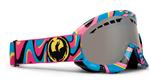 DRAGON DXS SNOW GOGGLES WITH MIND MELT 2 PINK VICE FRAMES AND A PINK IONIZED LENS PLUS AN AMBER LENS