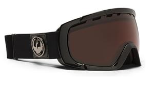 DRAGON ROGUE SNOW GOGGLES WITH JET STEALTH FRAMES AND A JET POLARIZED LENS