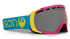DRAGON ROGUE SNOW GOGGLES WITH ORIGINAL GANGSTA BLUE AND YELLOW FRAMES AND AN IONIZED LENS