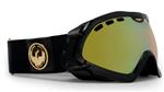 DRAGON MACE SNOW GOGGLES WITH JET FRAMES AND A GOLD IONIZED LENS