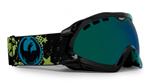 DRAGON MACE SNOW GOGGLES WITH HALFTONE LUST 2 VICE FRAMES AND A GREEN IONIZED LENS