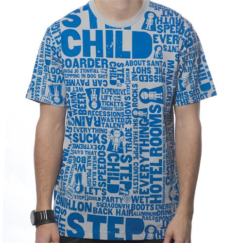 STEPCHILD EVERYTHING SUCKS T-SHIRT IN GREY