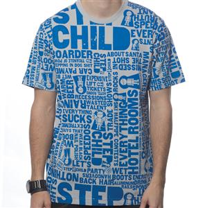 STEPCHILD EVERYTHING SUCKS T-SHIRT IN GREY