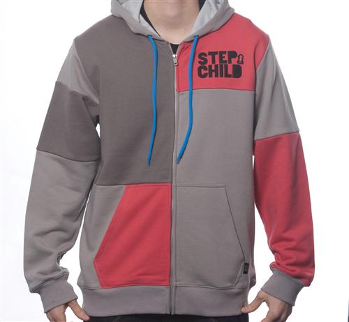 STEPCHILD SWITCH APPLIQUE HOODY IN BLACK