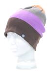 CANDYGRIND NEAPOLITAN REVERSIBLE BEANIE IN DARK CHOCOLATE