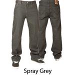 VOLCOM BLACK ZIP JEANS IN GREY