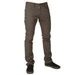 VOLCOM 2X4 TWILL JEANS IN BLACK OLIVE