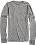 VOLCOM SLANGMAN THERMAL SHIRT IN HEATHER GREY