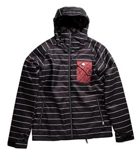 L1 SEDATED JACKET IN BLACK STRIPE