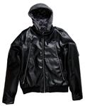 L1 MENDENHALL JACKET IN BLACK PLEATHER