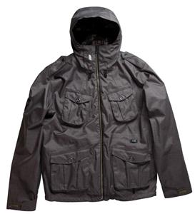 L1 SEARCH JACKET IN MOSS SLUB