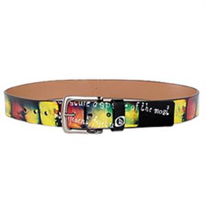 VOLCOM FEATURED ARTIST GIGI RUF LEATHER BELT IN BLACK