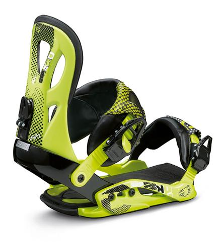 DRAKE FIFTY SNOWBOARD BINDINGS IN ACID GREEN