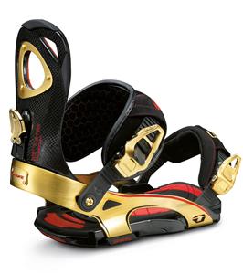 DRAKE PODIUM SNOWBOARD BINDINGS IN BLACK AND GOLD