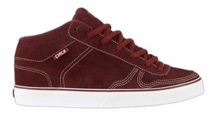 CIRCA 8 TRACK SHOE IN TIBETEAN RED AND WHITE