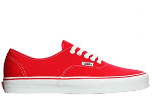 VANS AUTHENTIC SHOES IN RED