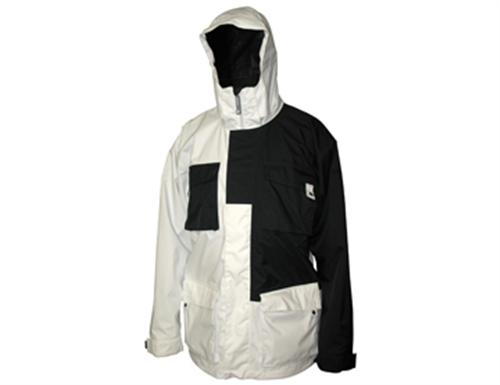 SESSIONS REPLAY JACKET IN STUDIO WHITE AND BLACK MAGIC