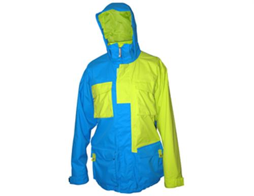SESSIONS REPLAY JACKET IN VIVID BLUE AND KIWI