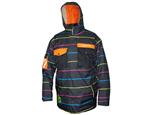 SESSIONS BOZUNG JACKET IN BLACK POP STRIPE