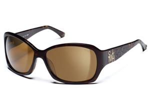 SMITH FIXTURE SUNGLASSES WITH TORTOISE FRAMES AND A POLARIZED BROWN LENS